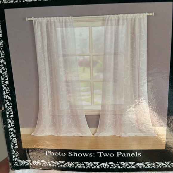 Laura Ashley Linton Embroidered Sheer Panels - Picture 4 of 5